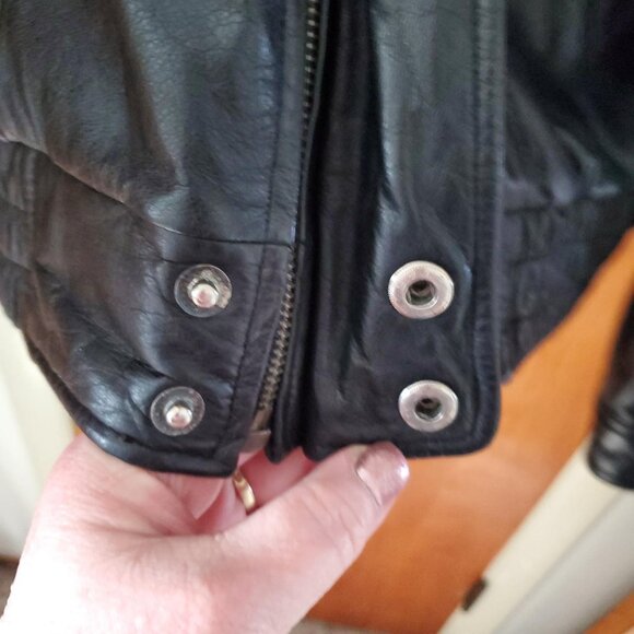 Men's Heavy Weight Genuine Leather Jacket - Size L - Picture 7 of 10
